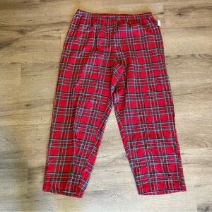 Macy’s Brinkley Plaid PJ Pants XL NWT
